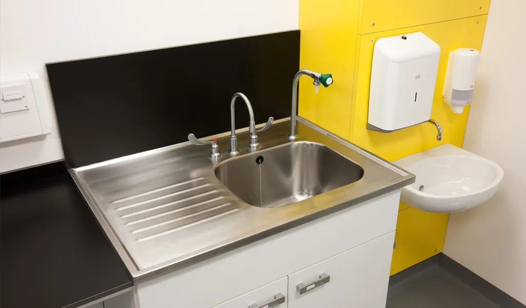 sinks-taps-main W.E. Marson wash station laboratory furniture