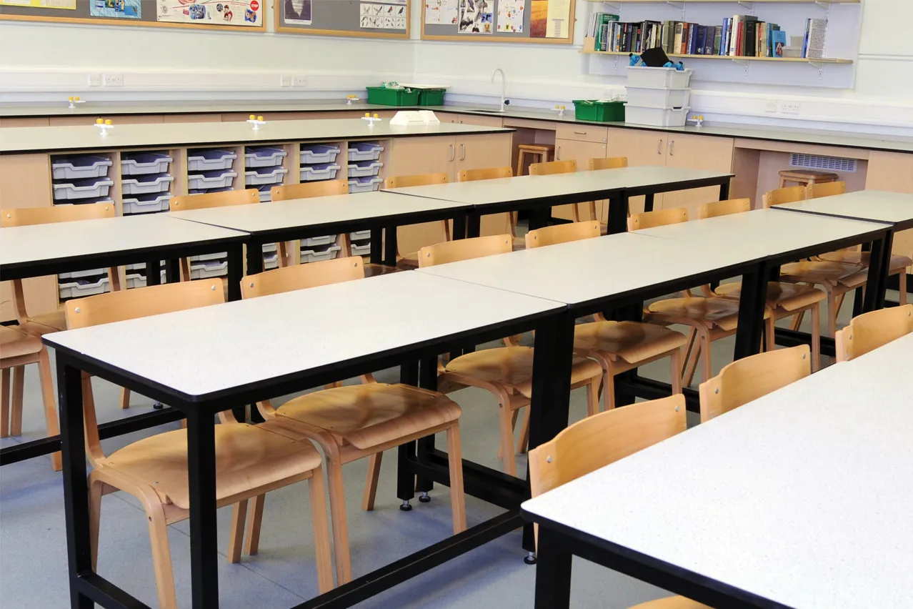 W.E. Marson school laboratory furniture