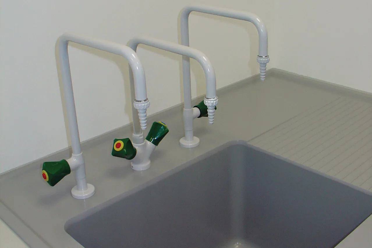W.E. Marson educational sinks and taps
