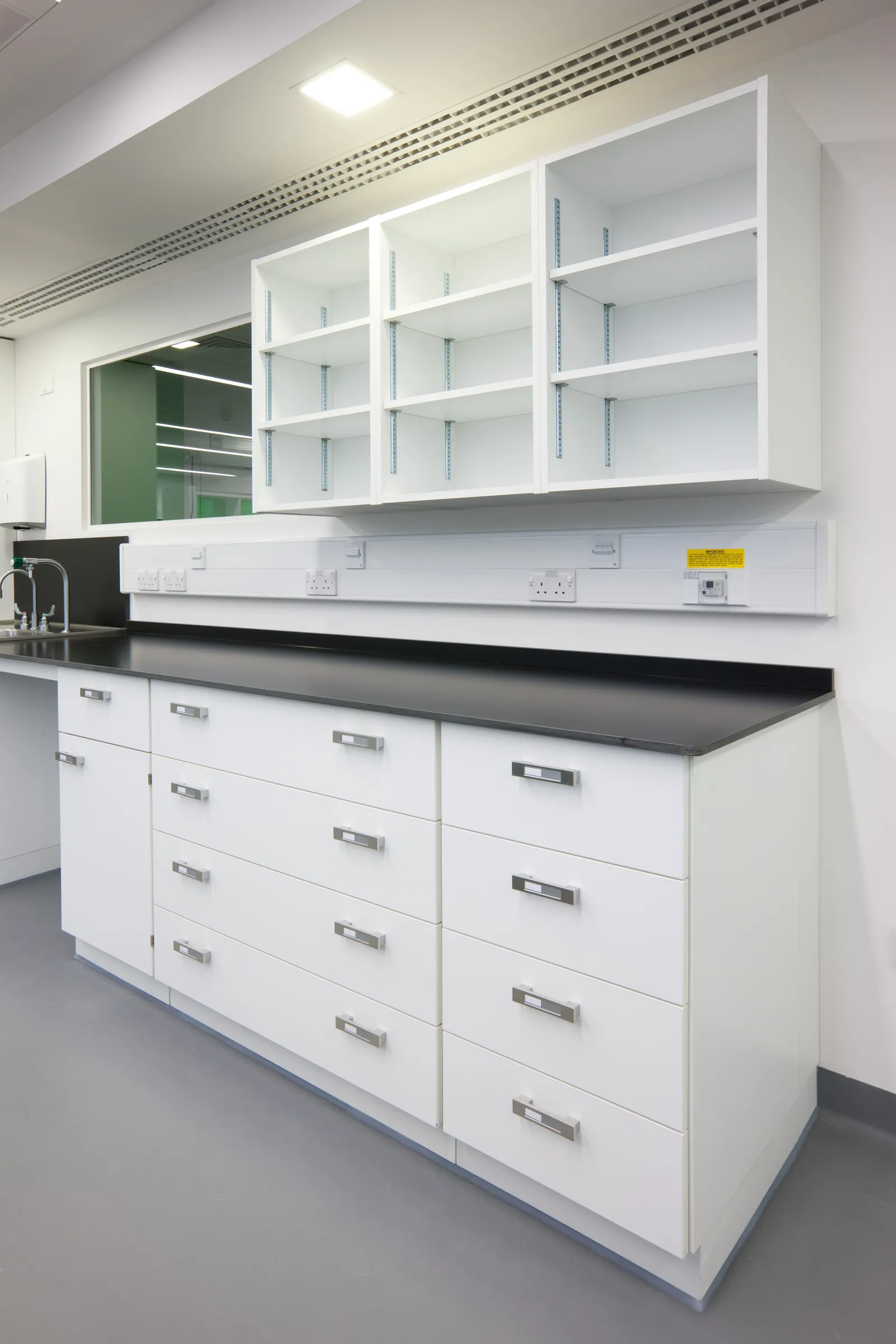 1606-19 W.E. Marson fixed laboratory furniture