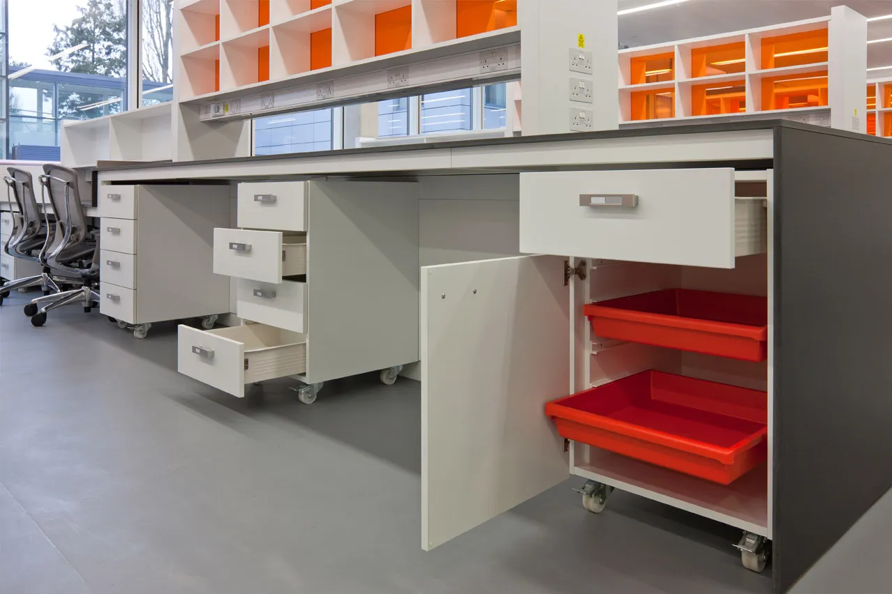 W.E. Marson flexible under counter storage solutions